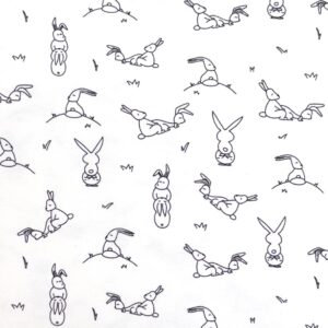 Trikotaaž - vallatud jänkud, valge