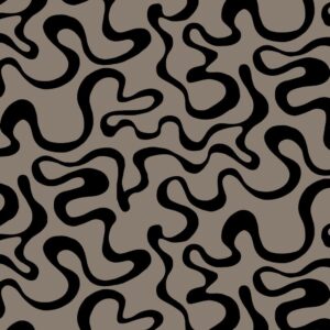 Dressikangas, uhutud - abstraktsed jooned, pruunikas-hall, GOTS