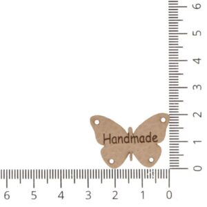 Õmmeldav aplikatsioon, Handmade liblikas, beež