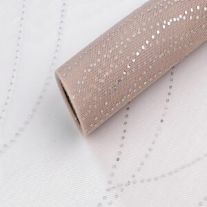 Tüll rullis, 36 cm x 4,5 m, hologramm-litritega, beež