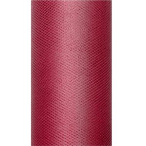 Tüll rullis, 15 cm x 9 m, bordoopunane