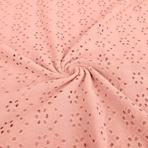 Broderii trikotaaž, heleroosa