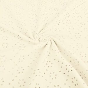 Broderii trikotaaž, loodusvalge