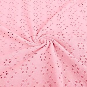 Broderii trikotaaž, roosa