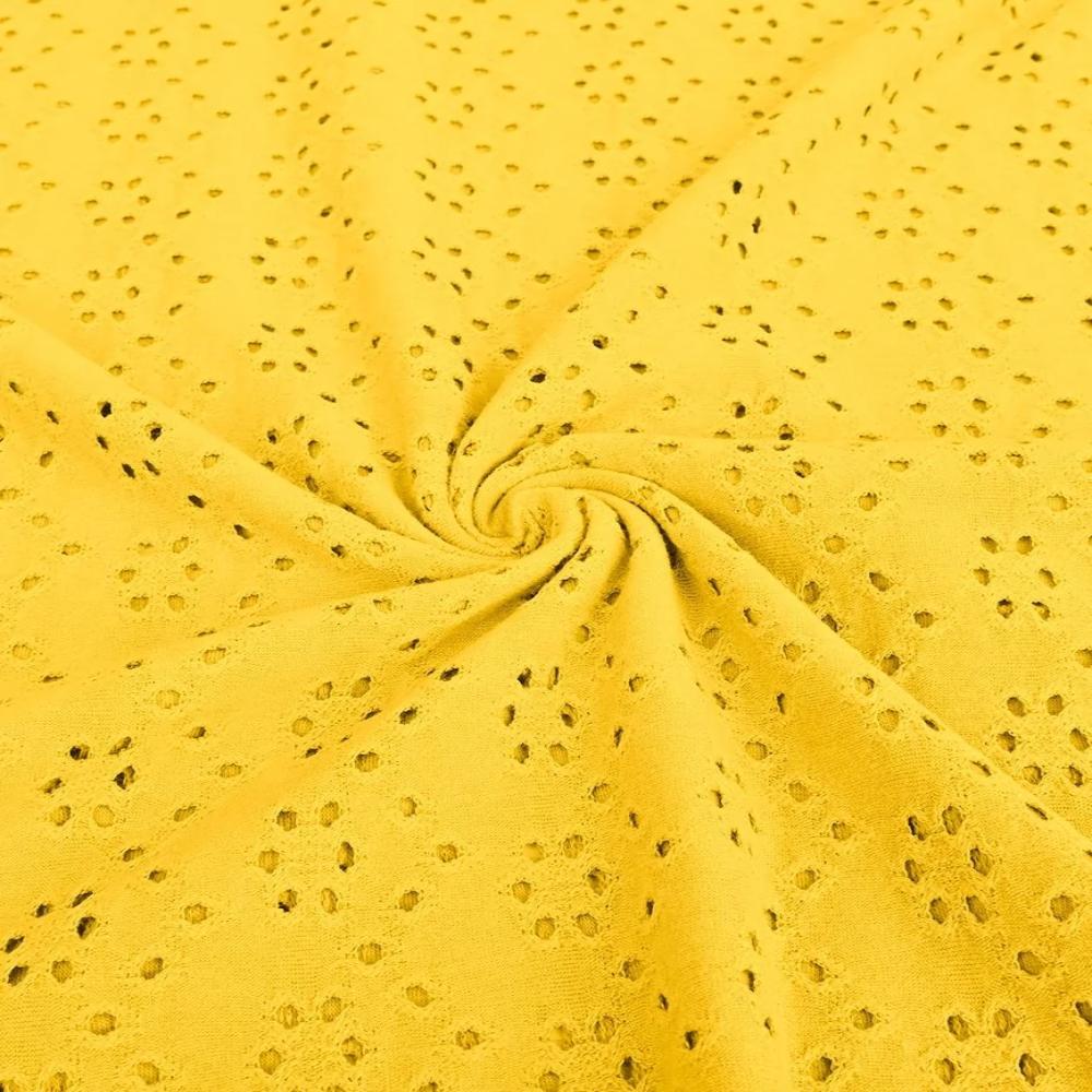 Broderii trikotaaž, kollane