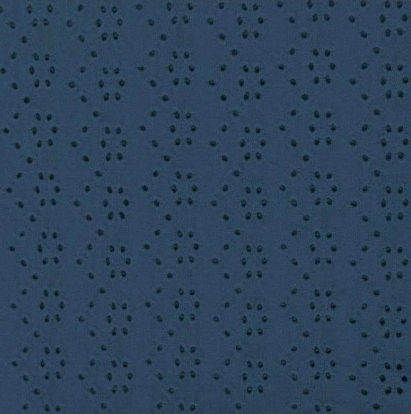 Broderii trikotaaž, petrolsinine