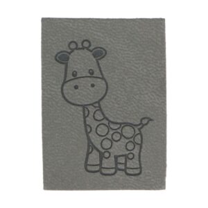 Õmmeldav aplikatsioon, kaelkirjak, suurem, hall