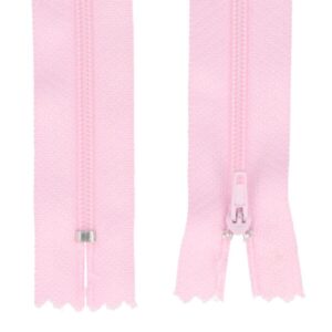 Spiraallukk, alt kinnine, heleroosa, 16 cm