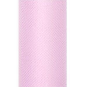 Tüll rullis, 30 cm x 9 m, heleroosa