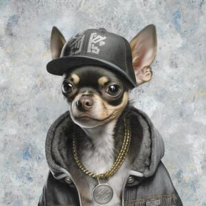 Dressikangast paneel, 40x50 cm, Hip-Hop Chihuahua