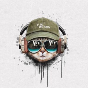 Dressikangast paneel, 55x73 cm, hipster kass