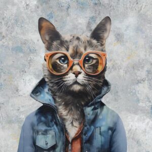 Dressikangast paneel, 40x50 cm, Hipster, kass