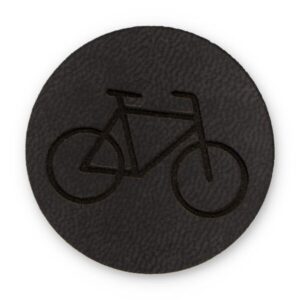 Õmmeldav aplikatsioon, jalgratas, tumehall