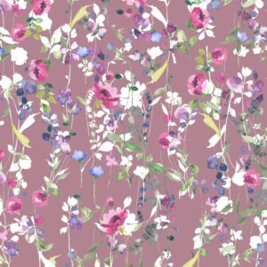 Kanvas - romantilised lilled, tume vanaroosa