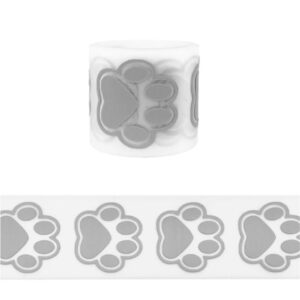 Triigitavad helkurmotiivid, 3 cm, rullis 1 m, käpajälg südamega