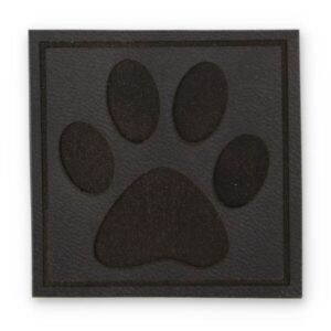 Õmmeldav aplikatsioon, käpajälg, tumehall