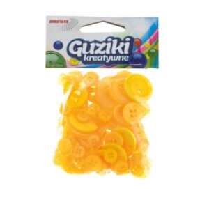 Nööpide segapakk, kollane