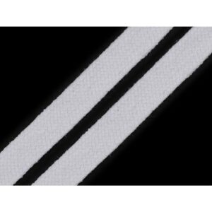 Lame kootud pael, 11-15 mm, valge