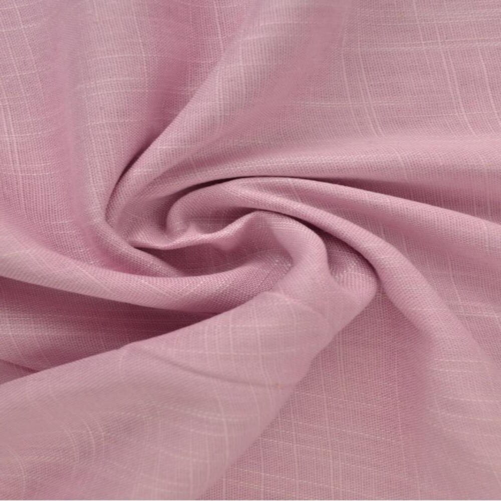 Linane kangas viskoosiga, heleroosa