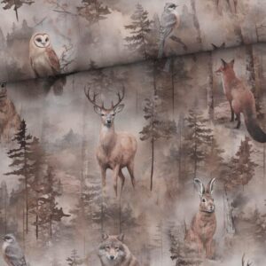 Dressikangas - loomad uduses metsas