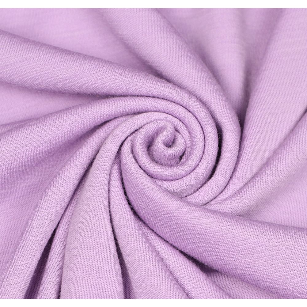 Meriino interlock - 250 g/m², lavendel