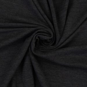 Meriino strick - 250 g/m², meleeritud tumehall
