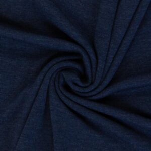 Meriino strick - 250 g/m², meleeritud tumesinine