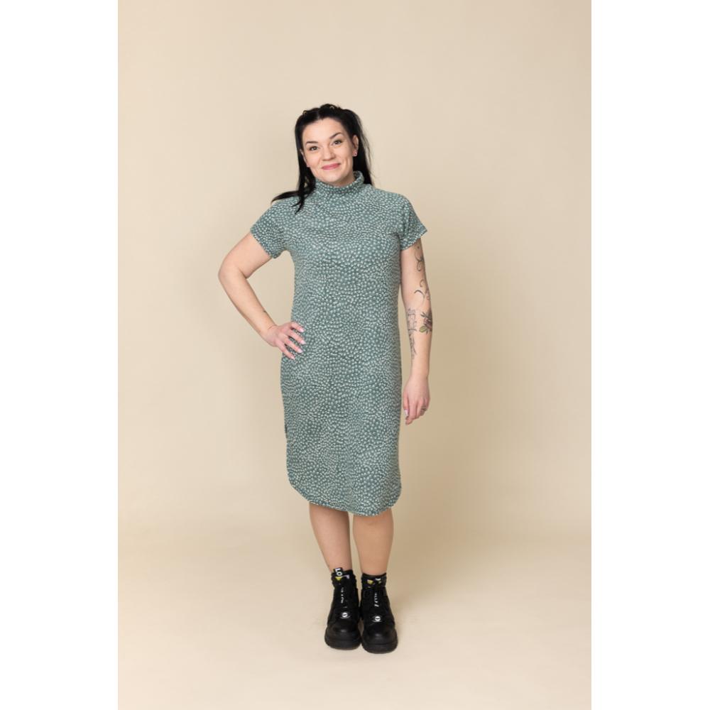 Paberlõige - naiste meriinovillane kleit ja pluus, suurus 32-56 - Image 4