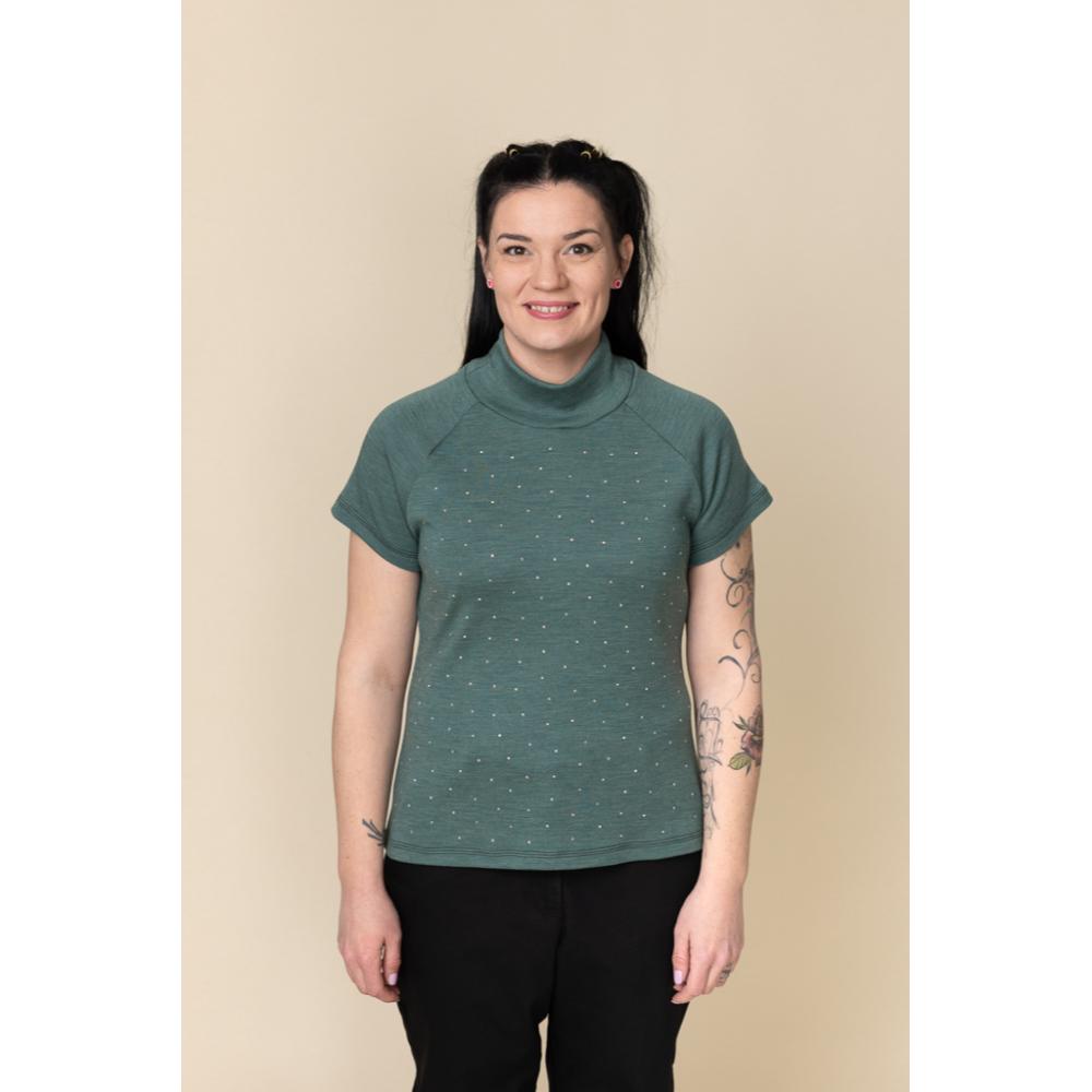 Paberlõige - naiste meriinovillane kleit ja pluus, suurus 32-56 - Image 5