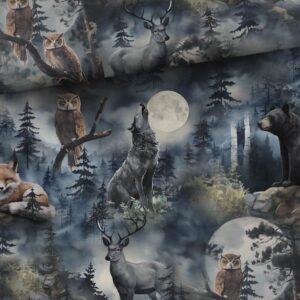 Trikotaaž - loomad öises metsas