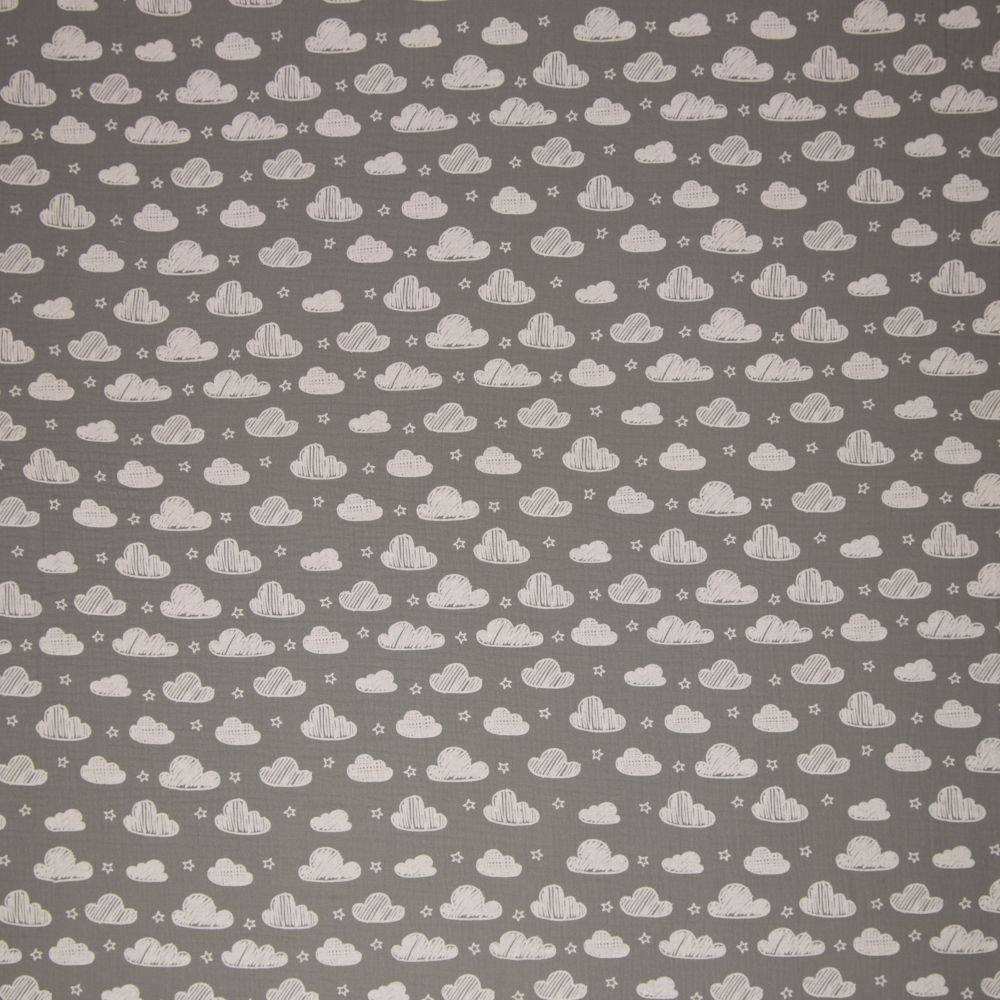 Musliin - 2-kihiline, pilvedega, hall