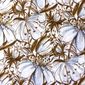 Musliin - suured helepruunid lilled