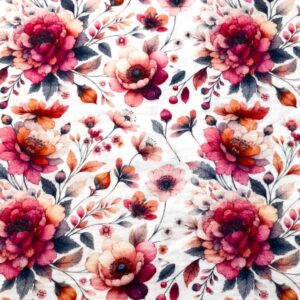 Musliin - punased lilled