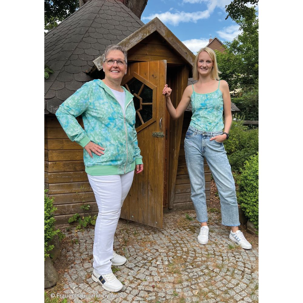 Trikotaaž - rohelised suvelilled - Image 2