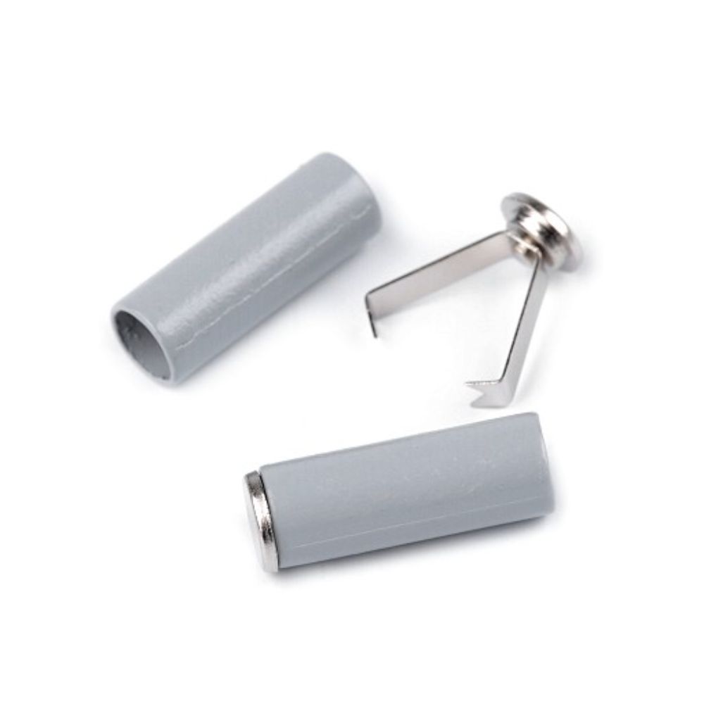 Nööri otsik, metallist, 5 mm nöörile, hall