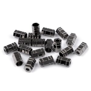 Nööri otsik, metallist, 4-5 mm nöörile, tume nikkel