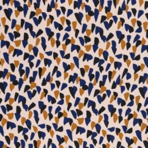 Viskooskangas- ookerkollased ja sinised laigud beežil