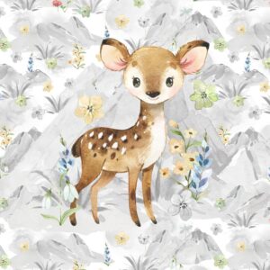 Dressikangast paneel, 40x50 cm, hirvega, helehall