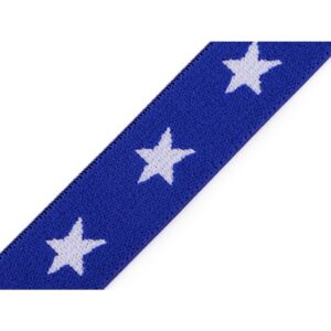 Dekoratiivne kumm tähtedega, 20 mm, sinine
