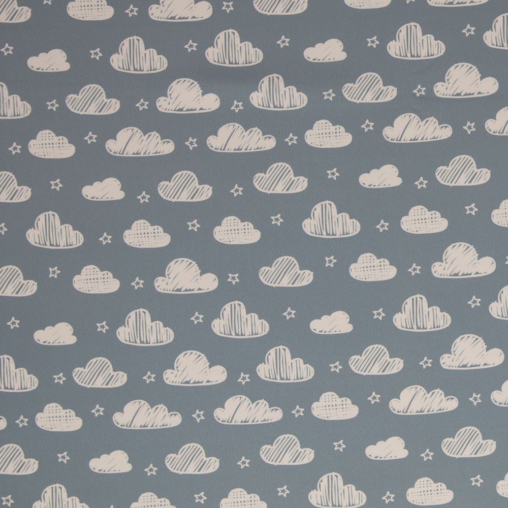 Softshell - pilvedega, hele teksasinine