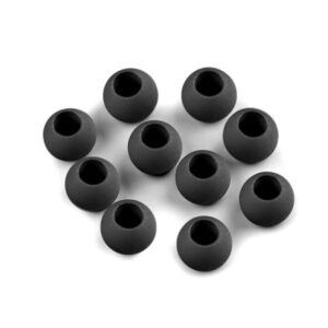 Plastikhelmed, 10x12 mm, ava 5 mm, 20 tk pakis, must