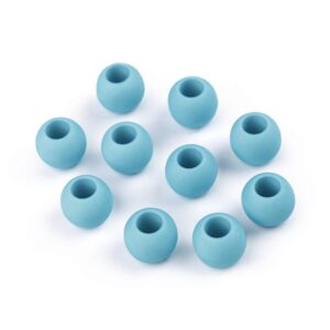 Plastikhelmed, 10x12 mm, ava 5 mm, 20 tk pakis, türkiissinine