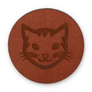 Õmmeldav aplikatsioon, kass, pruun