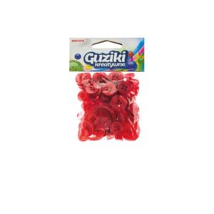 Nööpide segapakk, punane