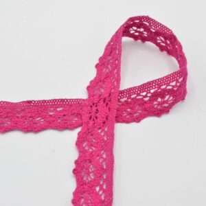 Puuvillane pits, 30 mm, fuksiaroosa