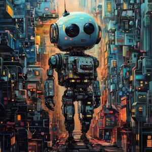 Dressikangast paneel, 40x50 cm, robot