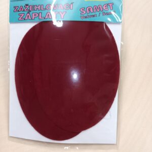 Triigitav paik, sametpinnaga, 8 x 11 cm, 2 tk, tumepunane