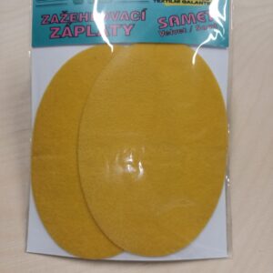 Triigitav paik, sametpinnaga, 8 x 11 cm, 2 tk, kollane