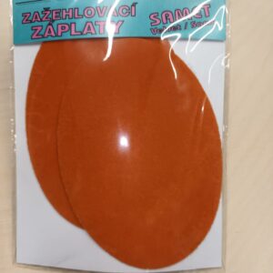 Triigitav paik, sametpinnaga, 8 x 11 cm, 2 tk, oranž