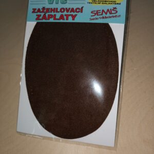 Triigitav paik, seemisnaha imitatsiooniga, 9,5 x 14 cm, 2 tk, tumepruun